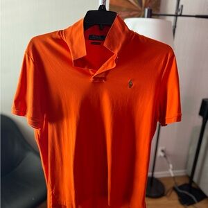 Ralph Lauren Orange Polo Shirt Sporty Casual